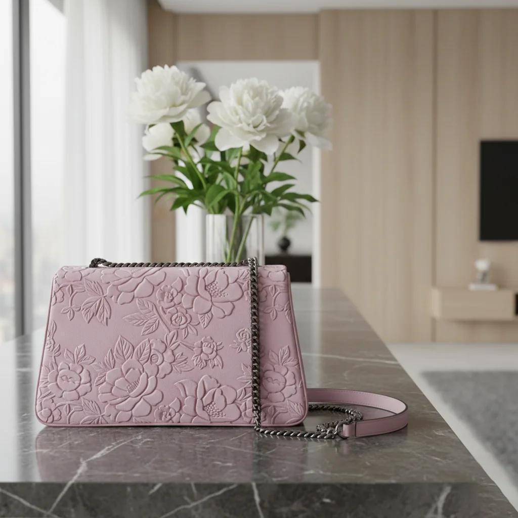 VPH Gift Store Rose Taupe Fancy Box Sling Bag for Women & Girls