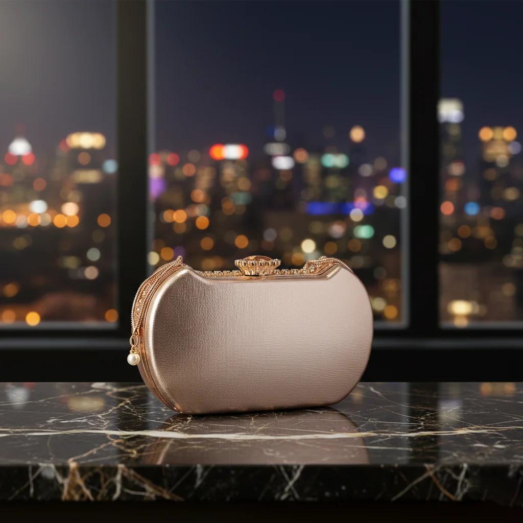 VPH Gift Store Brownish Bright Diamond Clutch Sling Bag for Women