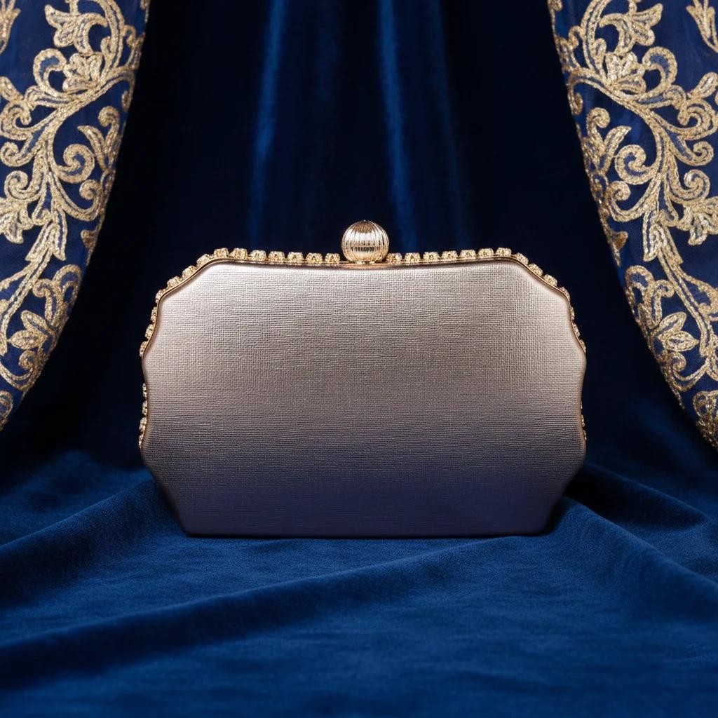 VPH Gift Store Stylish Pale Taupe Diamond Clutch Sling Bag for Women