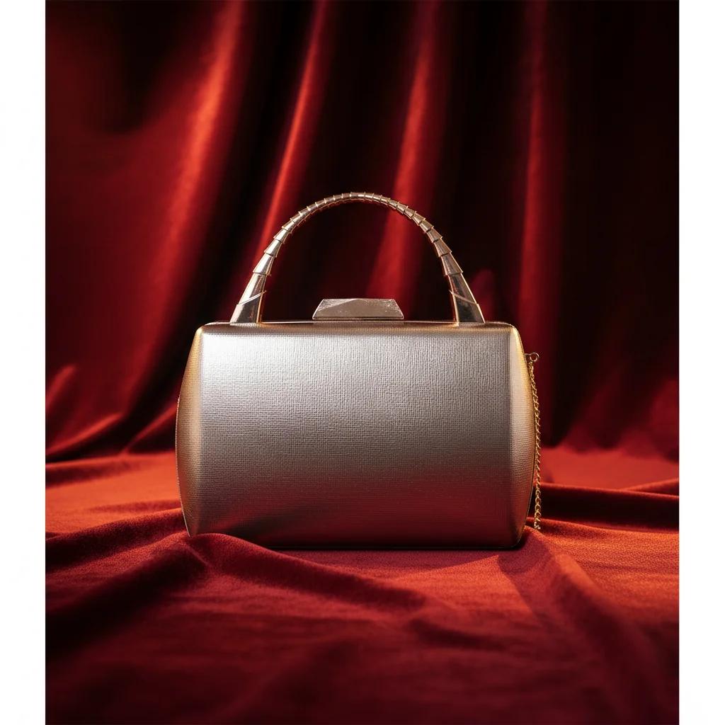 VPH Gift Store Pastel Brown Fancy Crystal Diamond Purse Sling Bag for Women