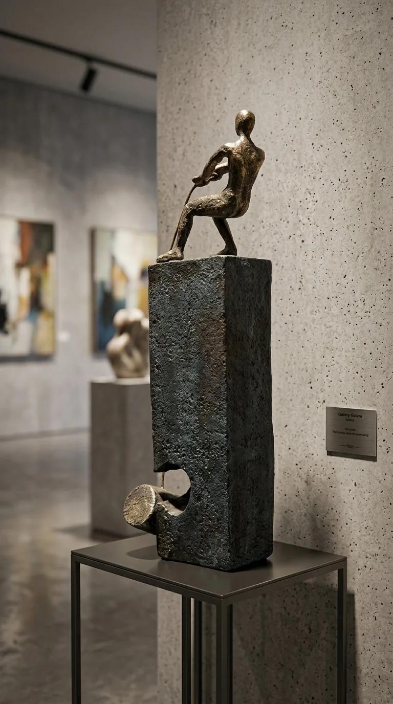 Value Gifts Handcrafted Rock Climbing Men Antique Showpiece for Home