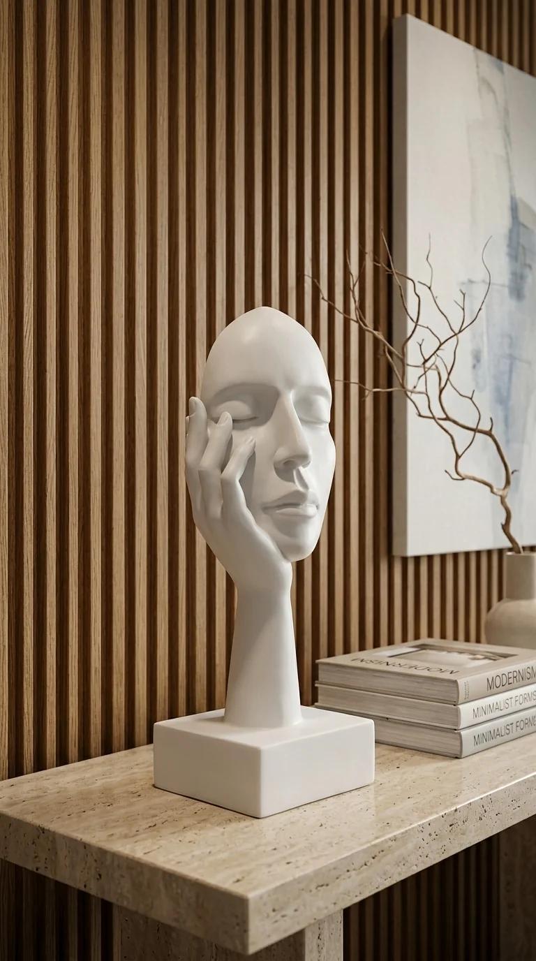 MH Decors Elegant Lady Face Showpiece for Living Room and Office Decoration