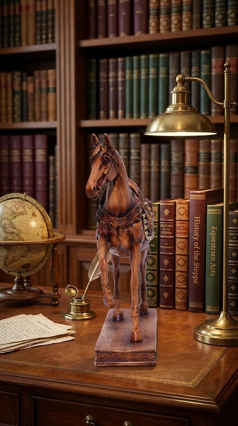 MH Decors Elegant Horse Figurine for Home Tabletop and Interior Decoration