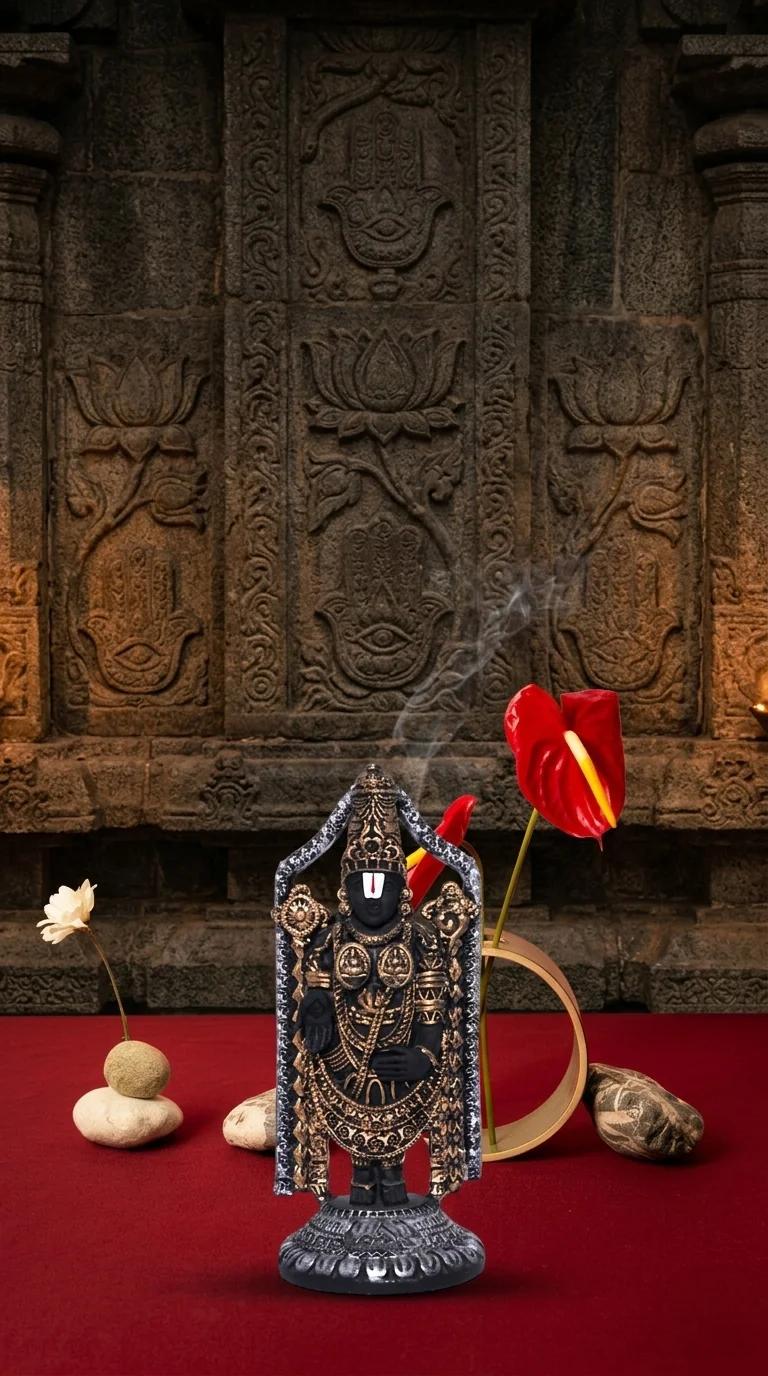 Value Gifts Elegant Balaji Murti Statue for Home Pooja and Vehicle Decor