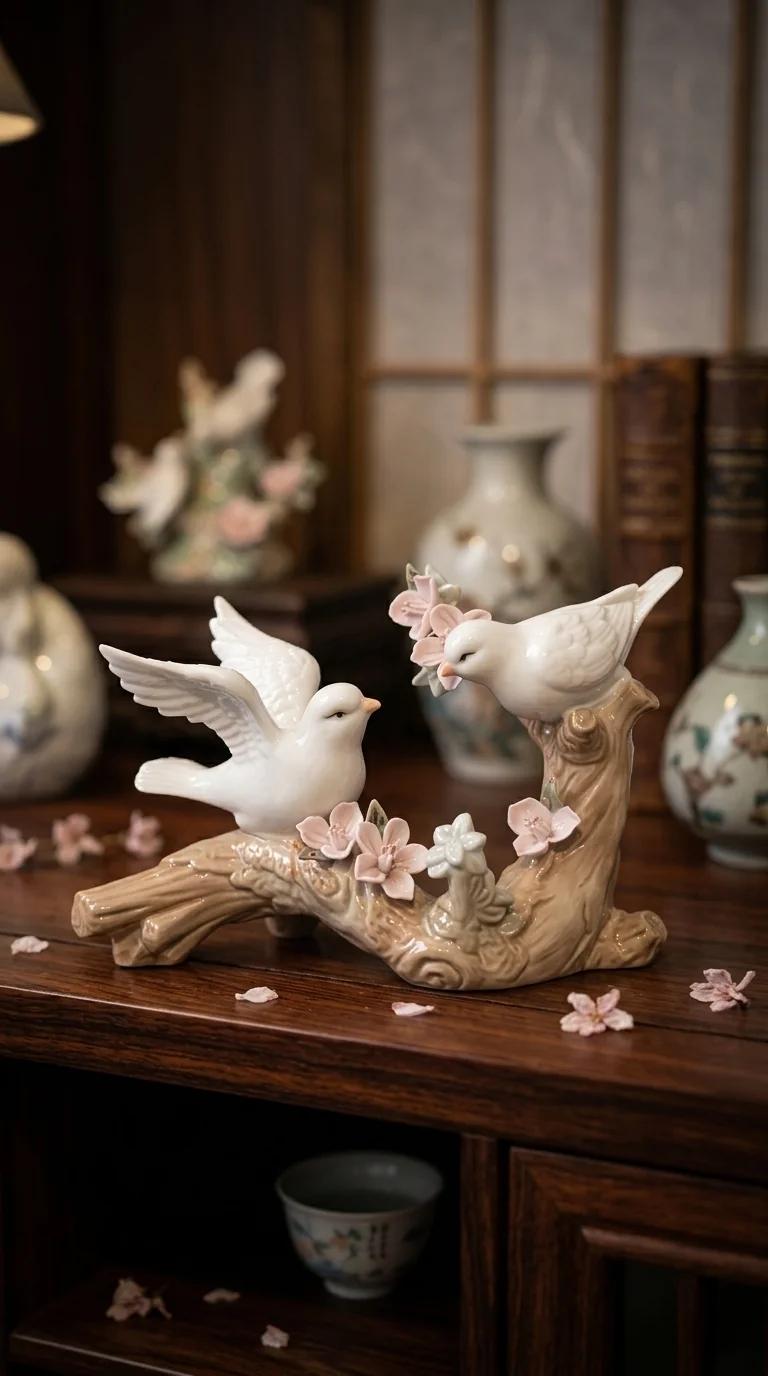 Value Gifts Elegant Bird Showpiece Crafts for Home Table and Shelf Display