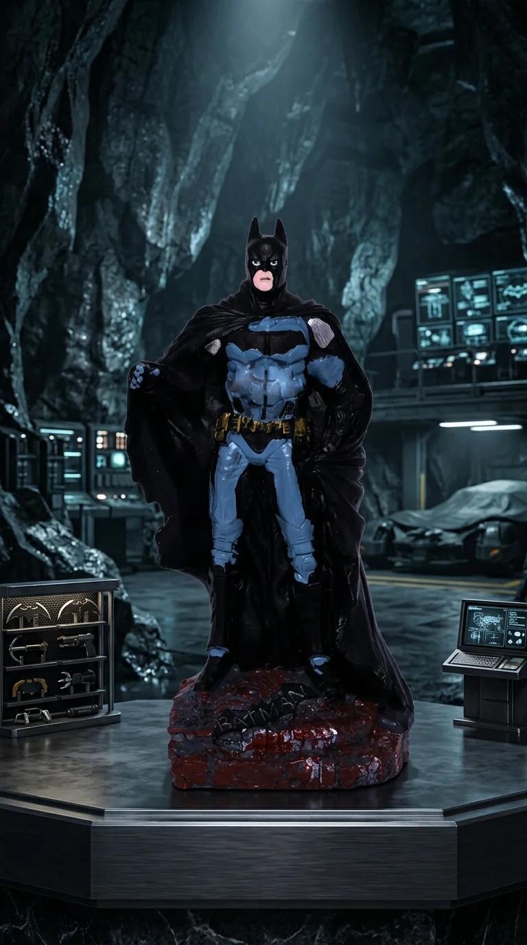 Value Gifts Handcrafted Batman Action Figure for Home and Office Collection