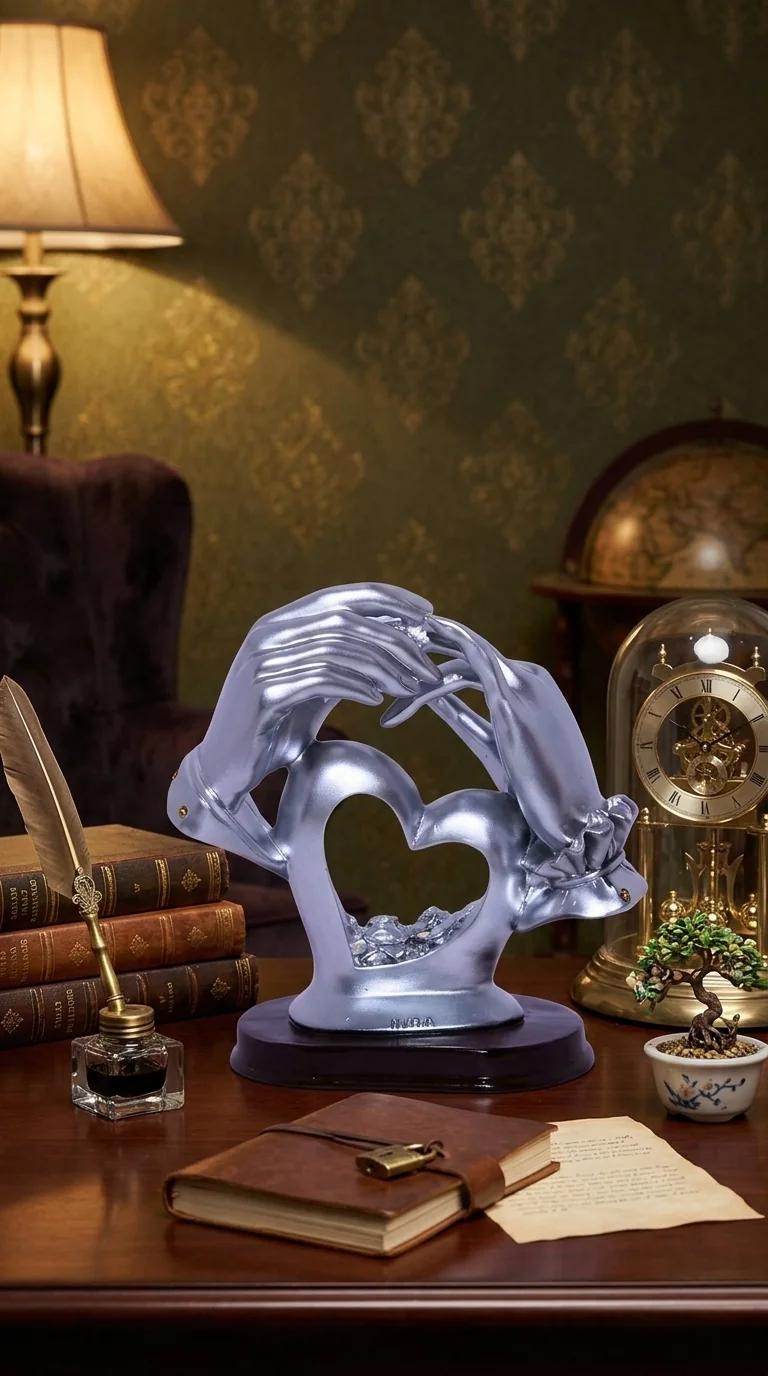 Value Gifts Stylish Engagement Hands Statue for Home Decoration and Presents