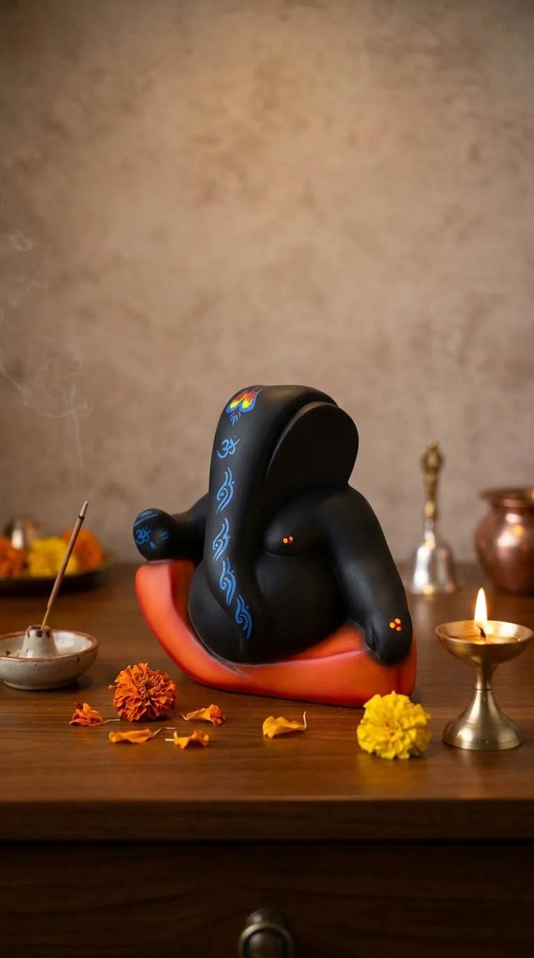 MH Decors Elegant Ganapati Showpiece for Living Room and Gifting