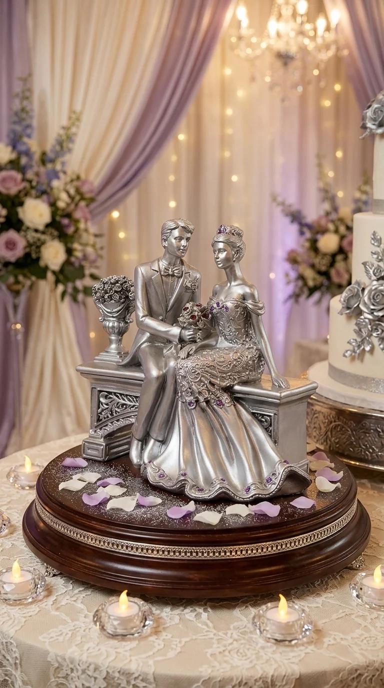 MH Decors Elegant Love Couple Figurine Showpiece for Tabletop, Home, and Gifting