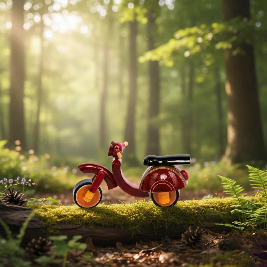 VPH Gift Store Wooden Scooter Toy Kondapalli Handmade for Children