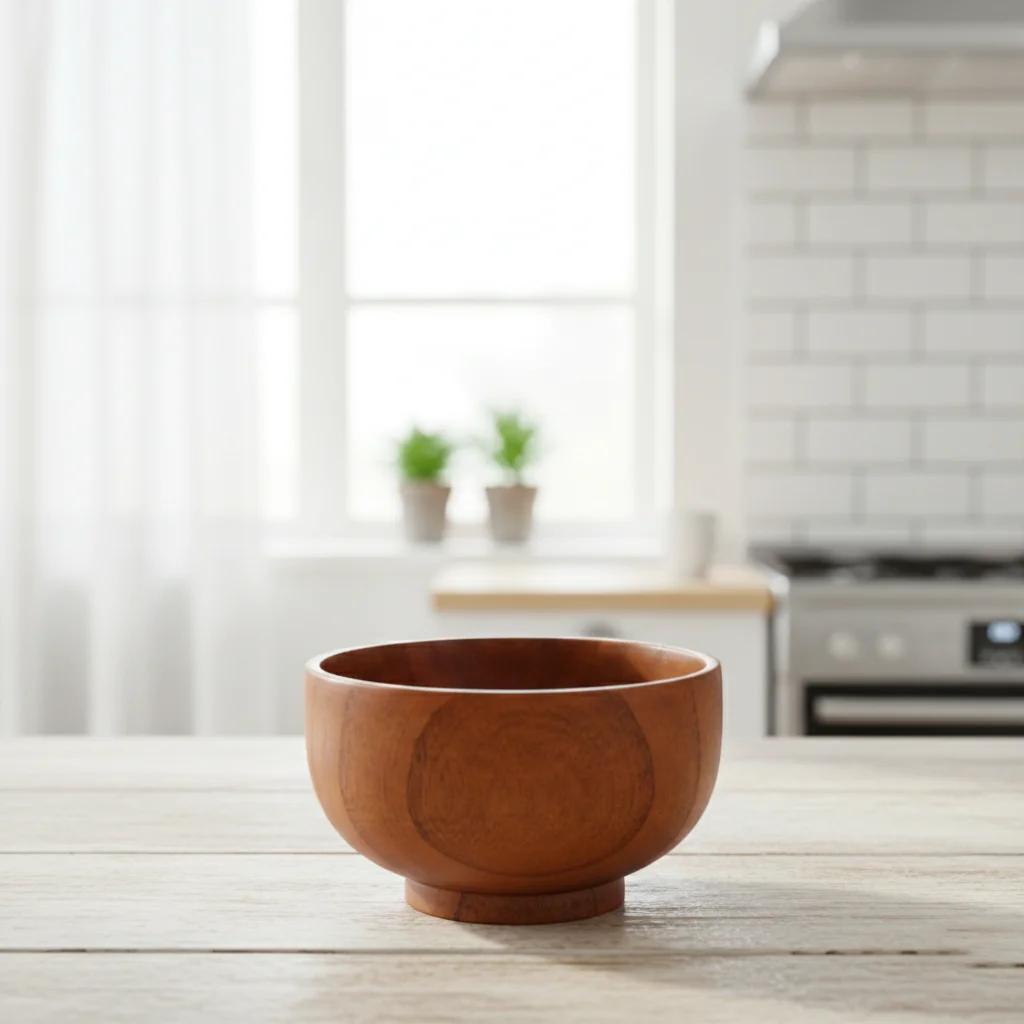 VPH Gift Store Handmade Kondapalli Wooden Serving Bowl Multi Purpose for Home Use