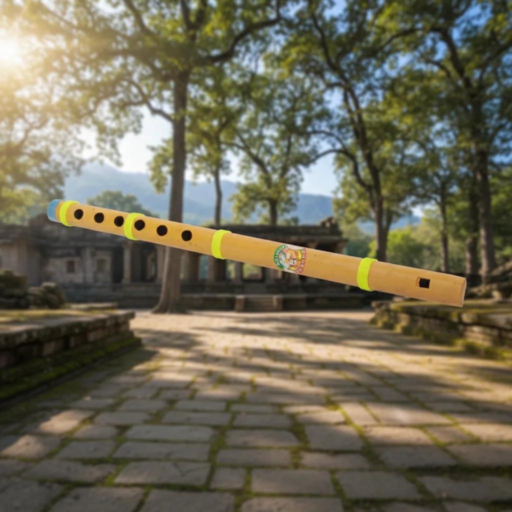 VPH Gift Store Kondapalli Wooden Bamboo Flute G Scale Handcrafted Musical Instrument