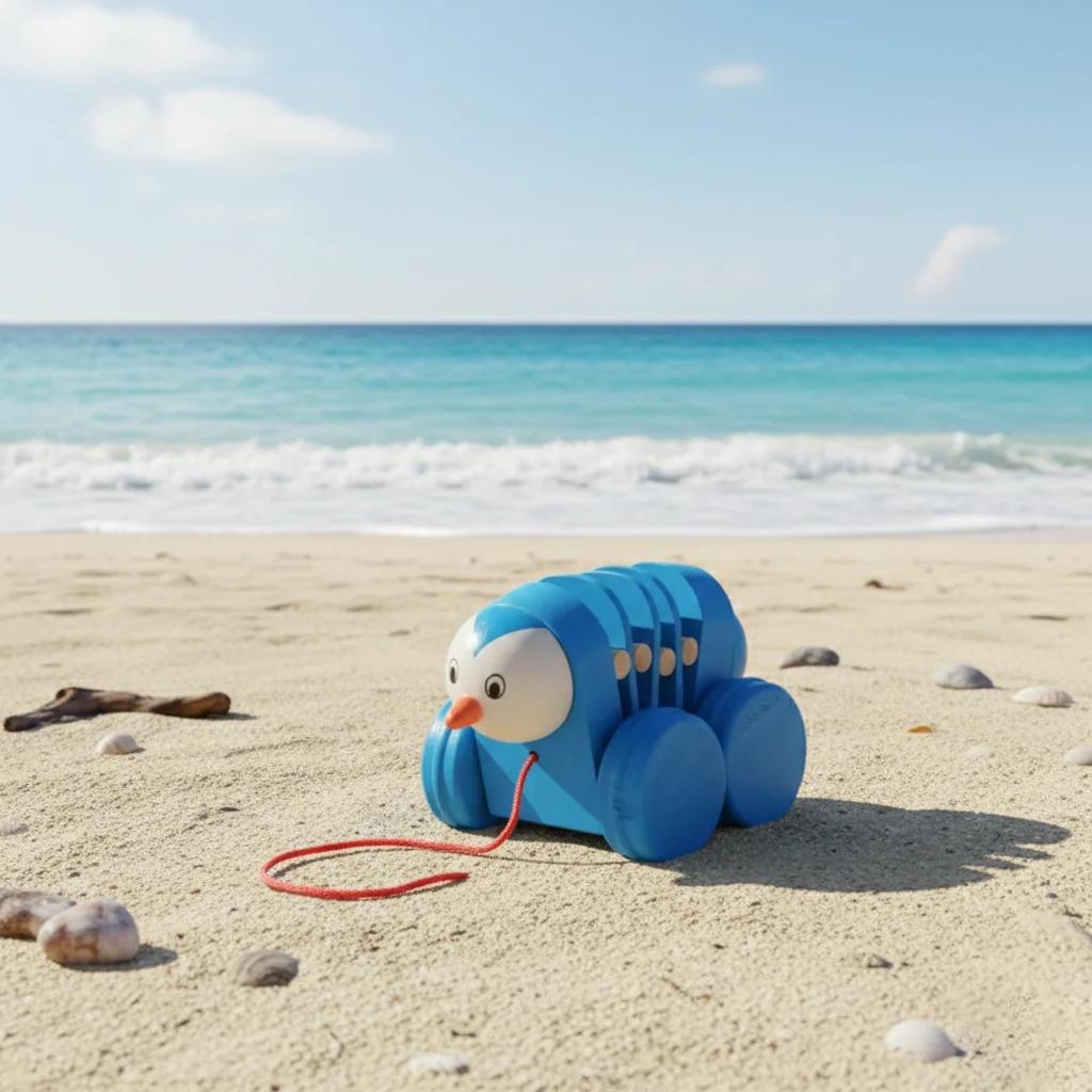 MH Decors Wooden Caterpillar Pull Along Toy Kondapalli Hand Made for Baby Play