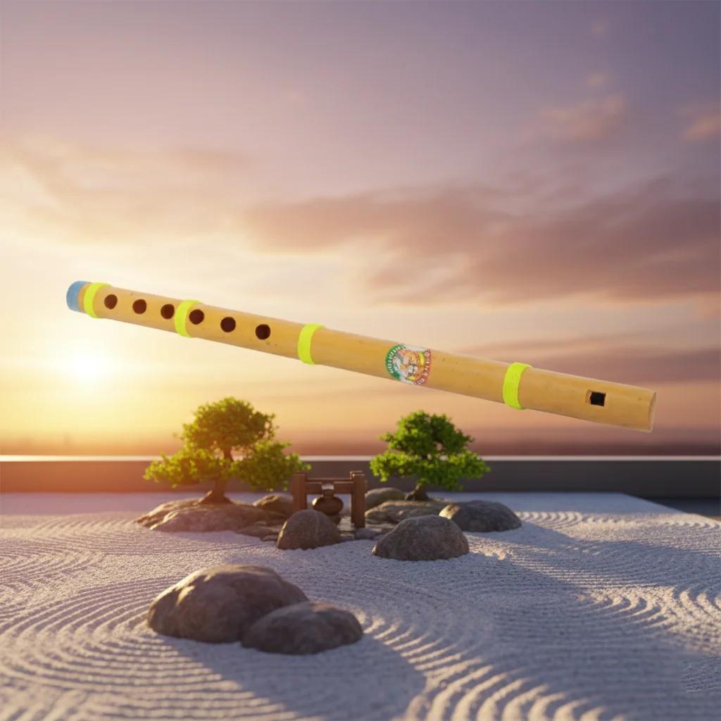 MH Decors Kondapalli Bamboo Flute G Scale Handmade Wooden Music Instrument