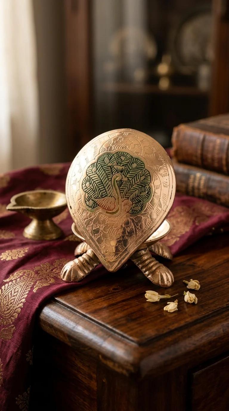 MH Decors Handcrafted Silver Plated Turtle Jewelry Box for Home and Office