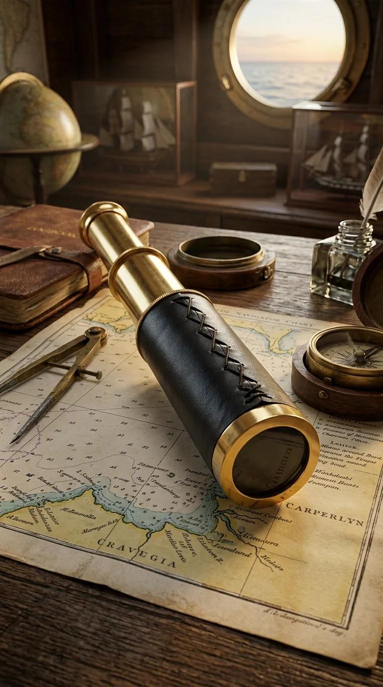 MH Decors Decorative Brass Mini Pocket Telescope for Nautical and Travel Lovers
