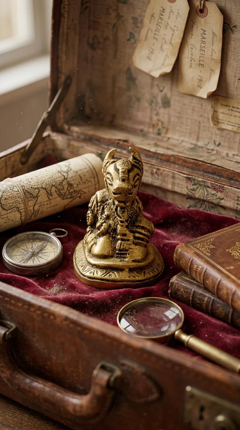 Value Gifts Handcrafted Brass Nandi Figurine for Temple, Desk, or Living Room