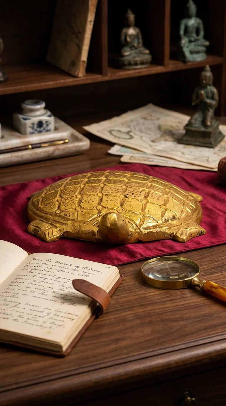 Value Gifts Traditional Brass Turtle Showpiece for Vasthu and Spiritual Home Decoration