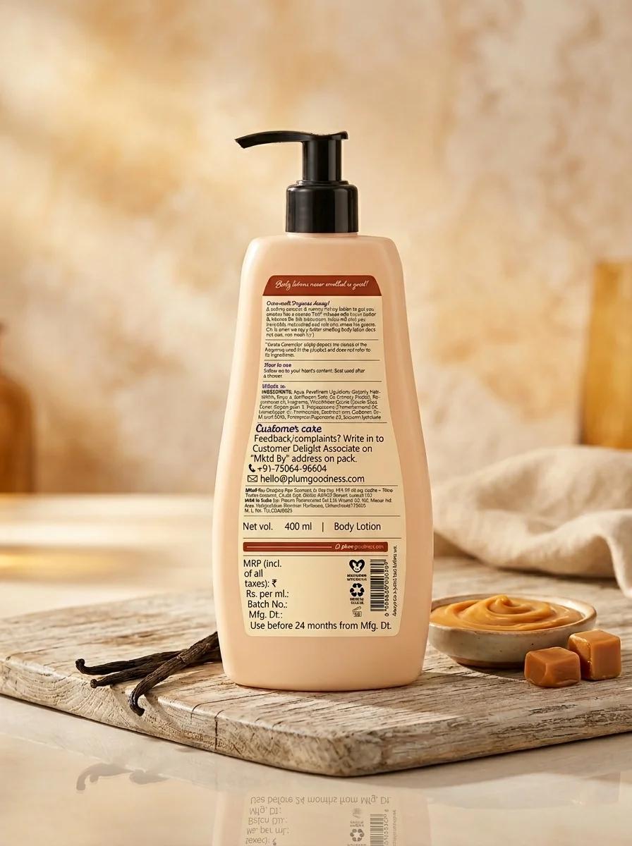 Plum BodyLovin Caramello Body Lotion for Deep Moisturization Non Greasy Formula