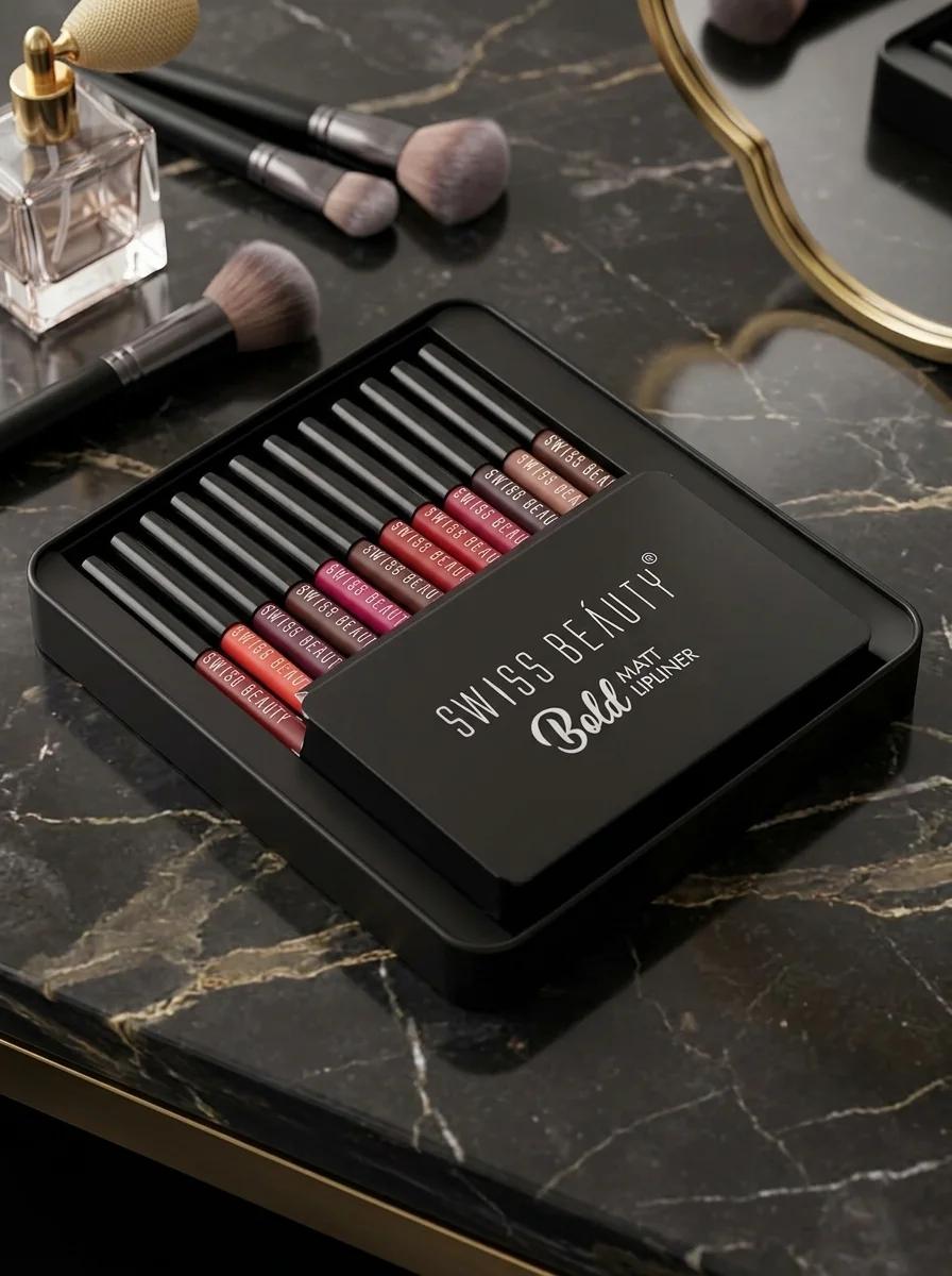 Swiss Beauty Long Lasting Bold Matte Lipstick, Multicolor, 19.2 g – Non‑Drying Matte Finish Lip Colour