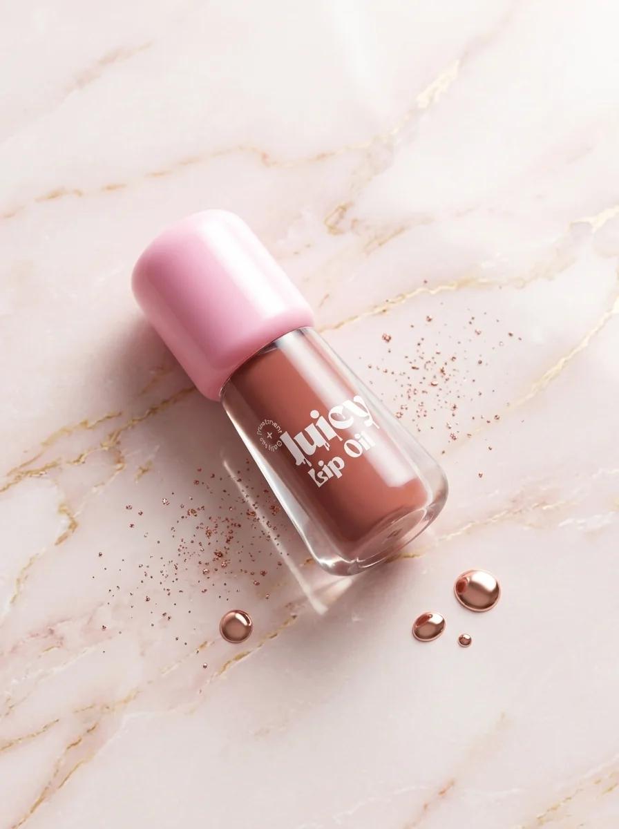 Gush Beauty Balmy Glossy Tinted Lip Oil – Hydrating Gloss with a Hint of Color for Moisturised, Shiny Lips