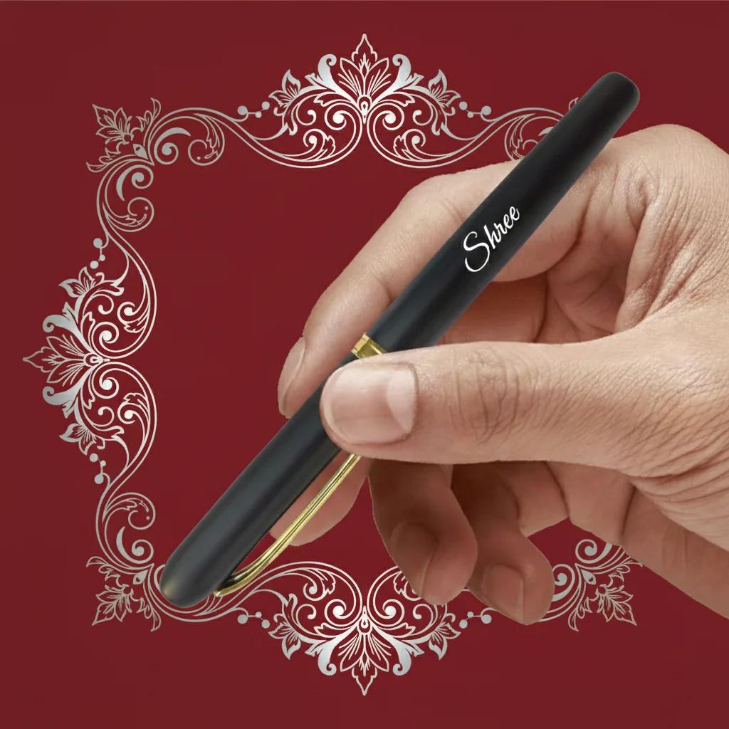 Magnetic Roller Pen with Custom Name Engraving – Elegant Writing Gift