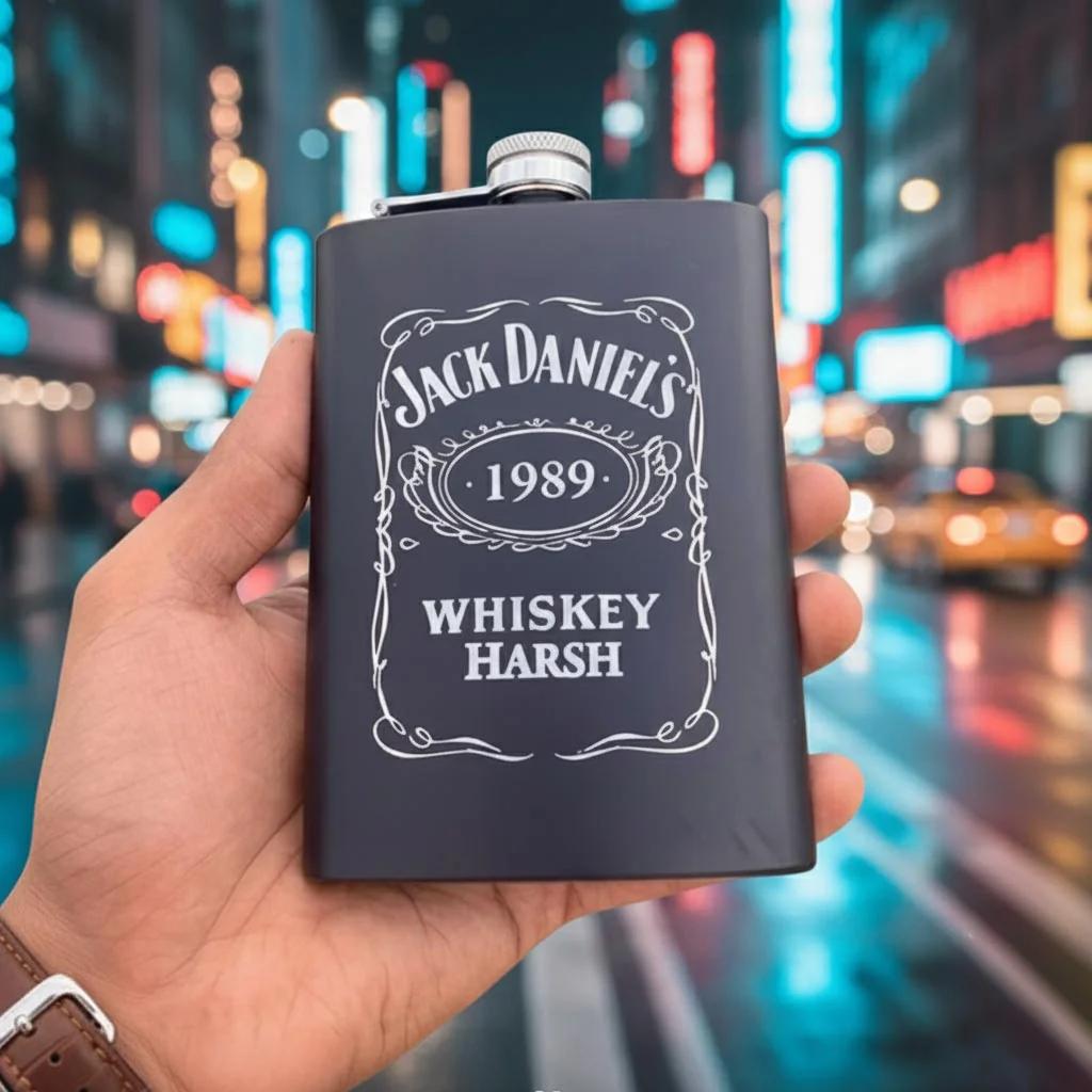 MH Decors Vacuum Insulated Flask Gift Set – Customizable with Name, 3 Cups Included