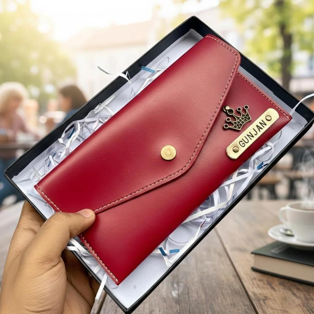 MH Decors Elegant Wallet for Women – Custom Name Personalization