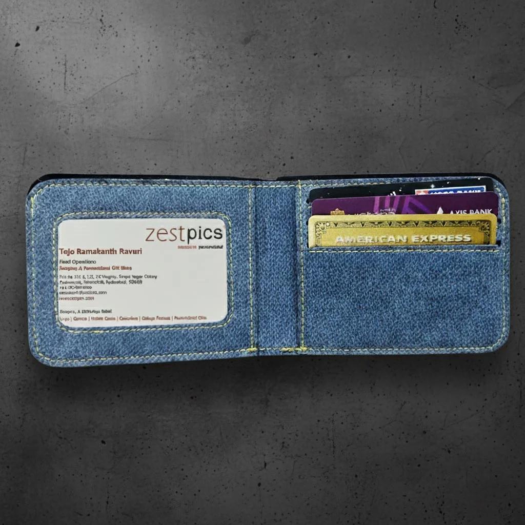 MH Decors Custom Name Men’s Leather Wallet – Personalized Gift