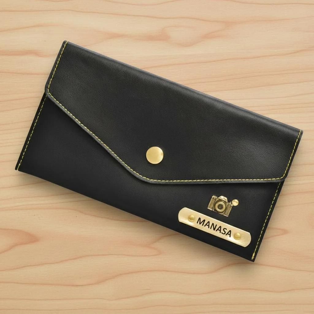 MH Decors Custom Name Women’s Clutch – Elegant Gift for Her