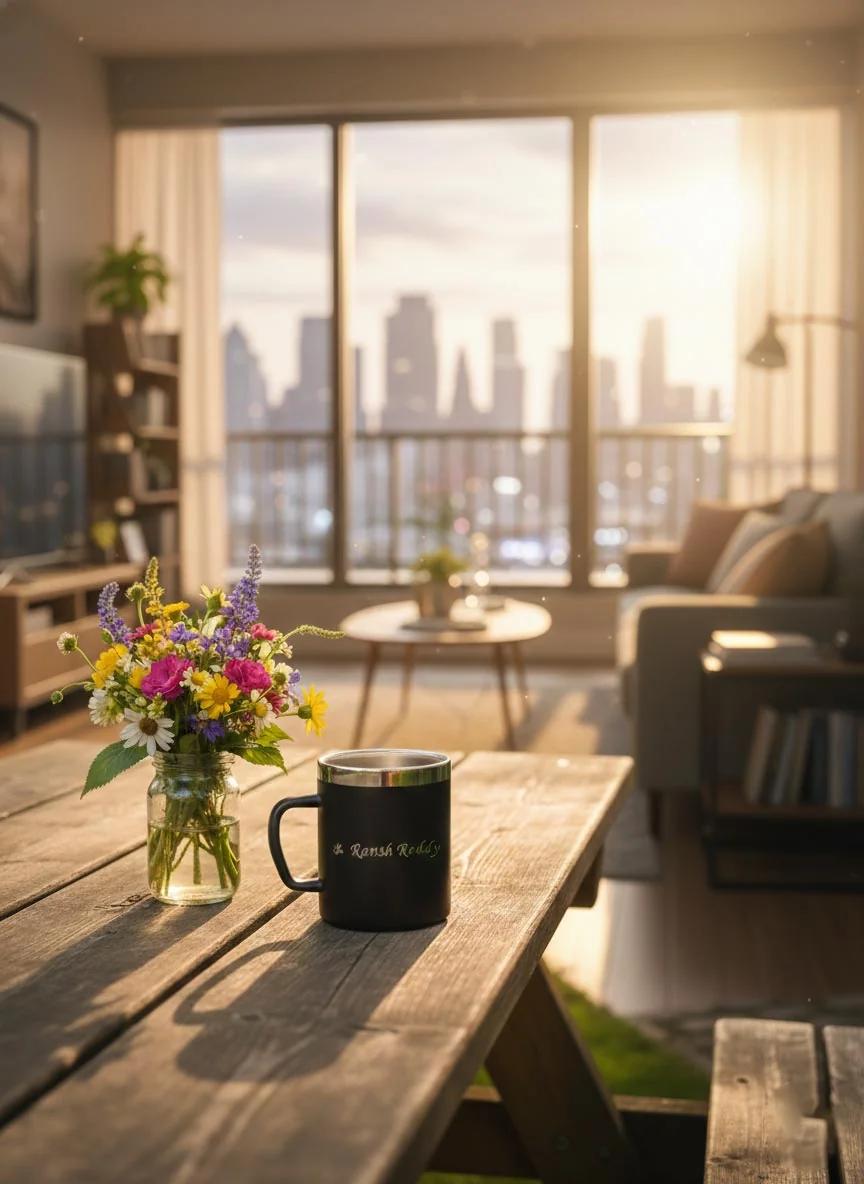 Zpics Customised Black Steel Mug