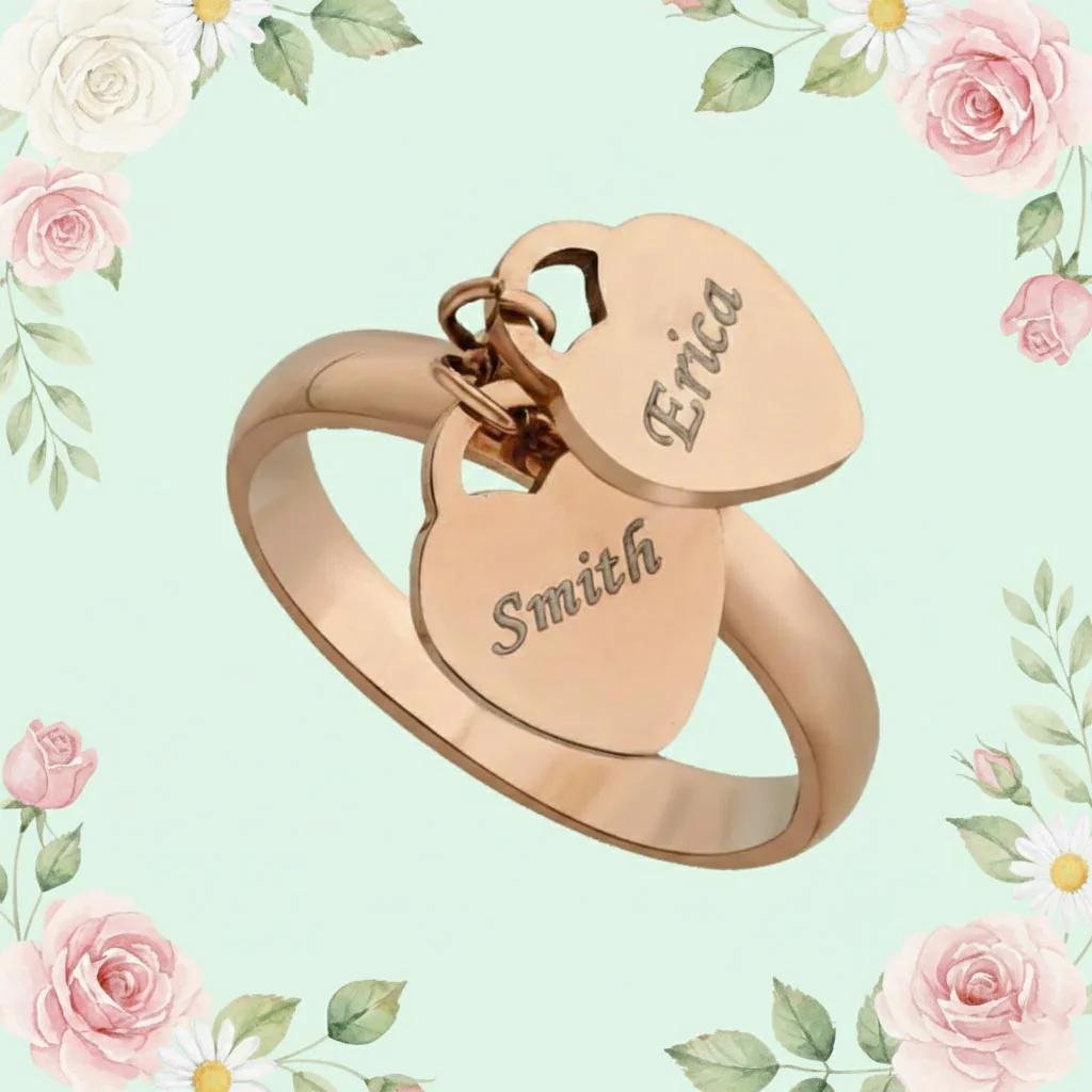 MH Decors Unique Personalized Name Rings – Trendy Statement Piece