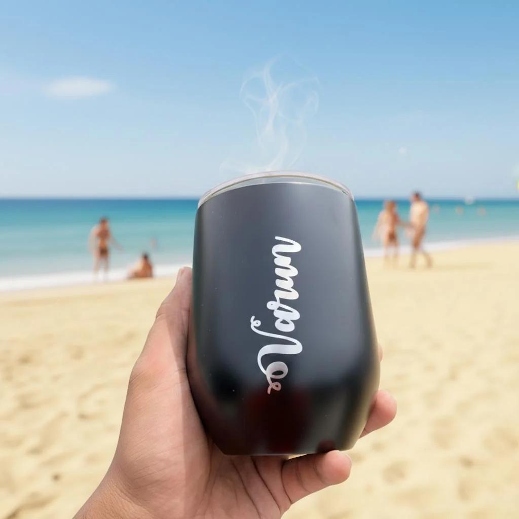 Custom Travel Coffee Mug with Lid Personalized Gift