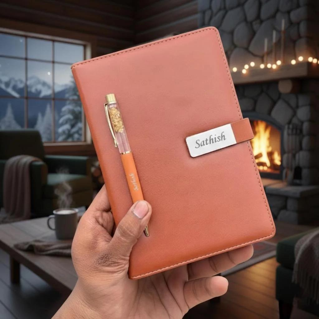 Custom Journal and Pen Set Personalized Gift for Writers