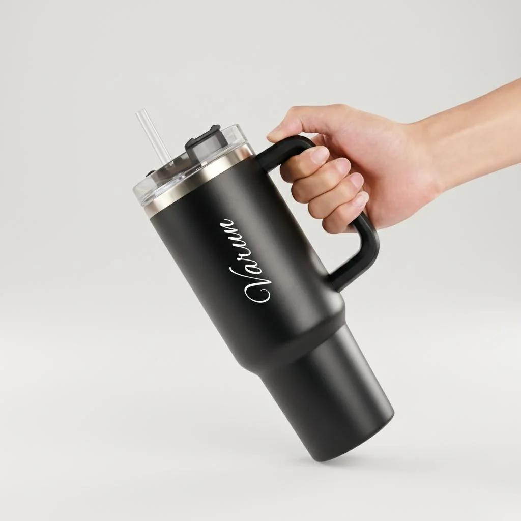 Personalized Stanley Travel Mug 900ml 1200ml with Steel Straw