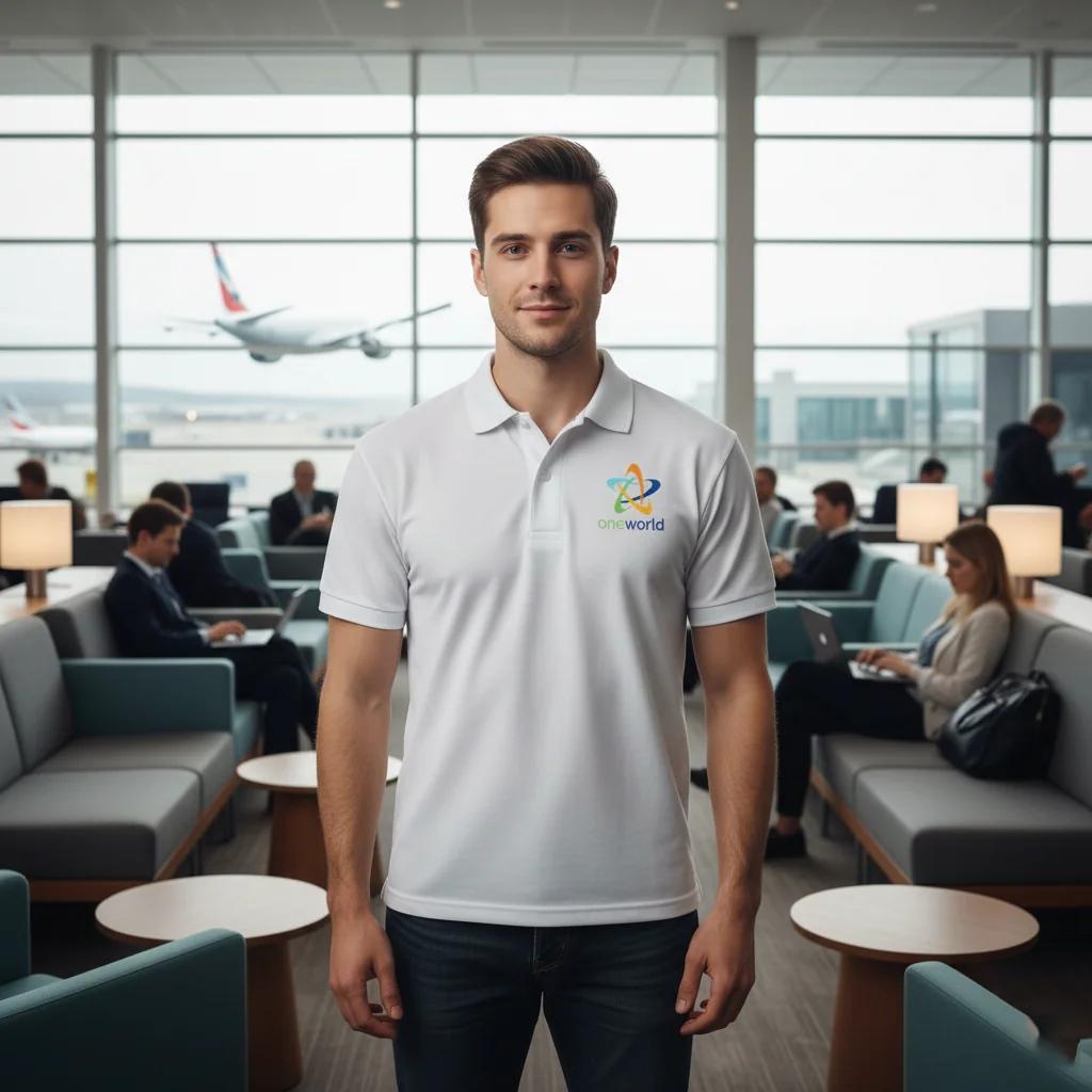 MH Decors White Collar Neck T-Shirt XXL Size Personalized Front & Back Logo Gift