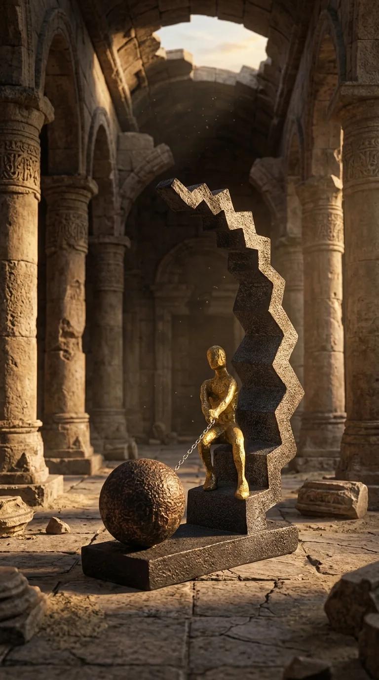 Value Gifts Decorative Antique Rock Pulling Men Sculpture for Home and Office