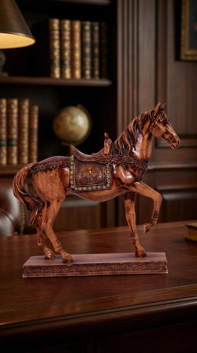 Value Gifts Elegant Horse Showpiece Figurine for Home Decoration