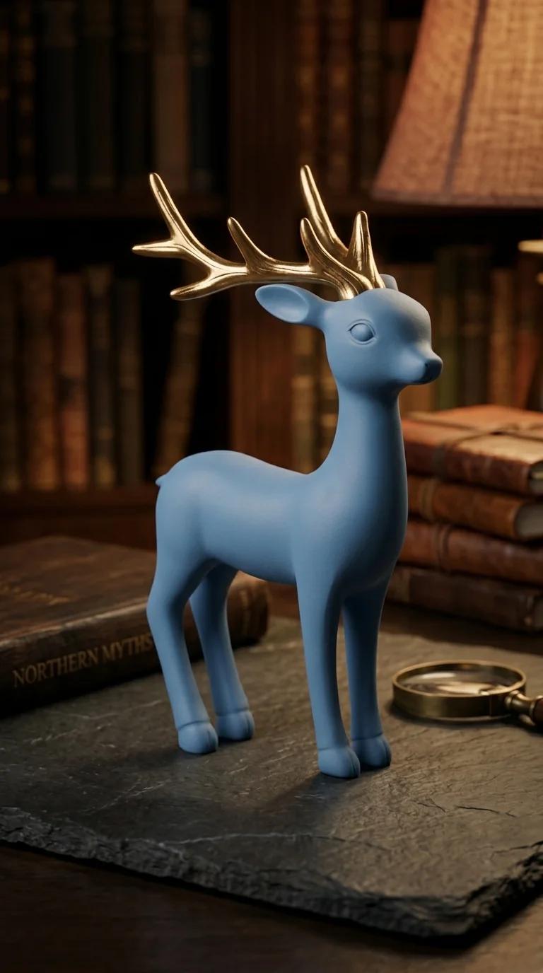 MH Decors Elegant Resin Reindeer Statue for Home Decoration and Gift Occasion
