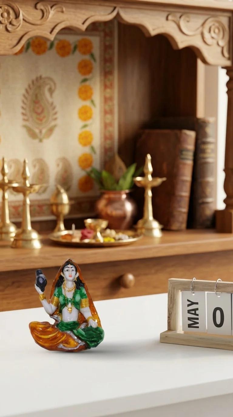 MH Decors Elegant Rajasthani Musical Ladies Statue with Laltain Light for Home Interior