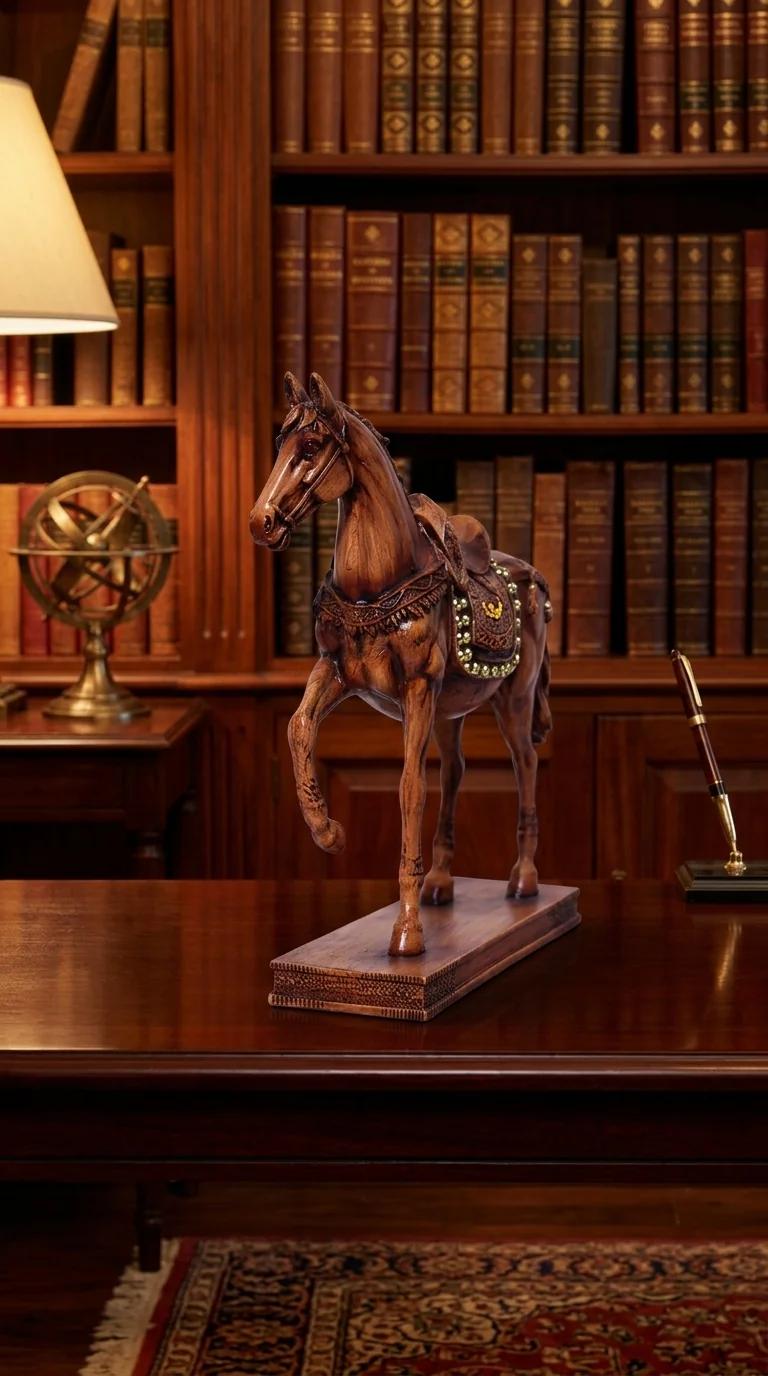 MH Decors Elegant Horse Figurine for Home Tabletop and Interior Decoration