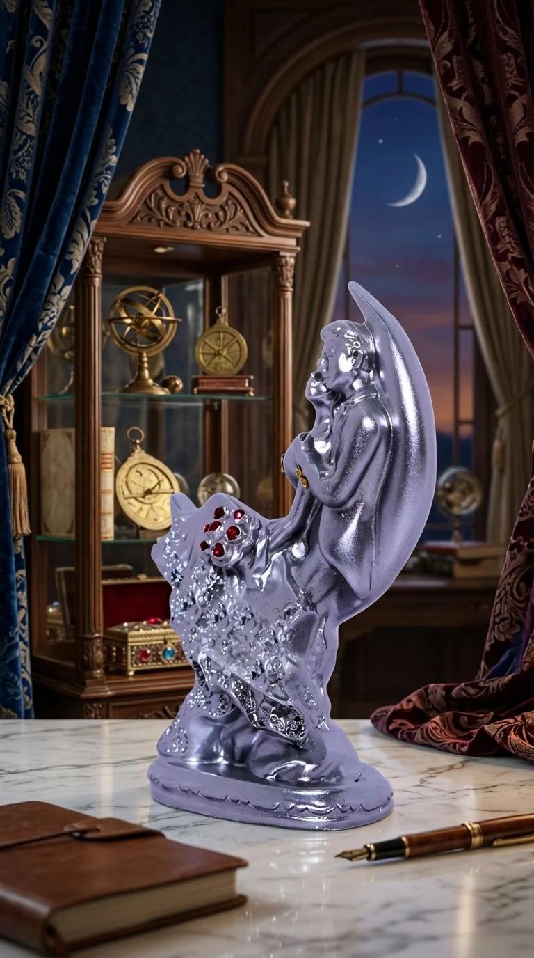 Value Gifts Elegant Premium Silver Lovers Figurine for Home Decoration and Gift