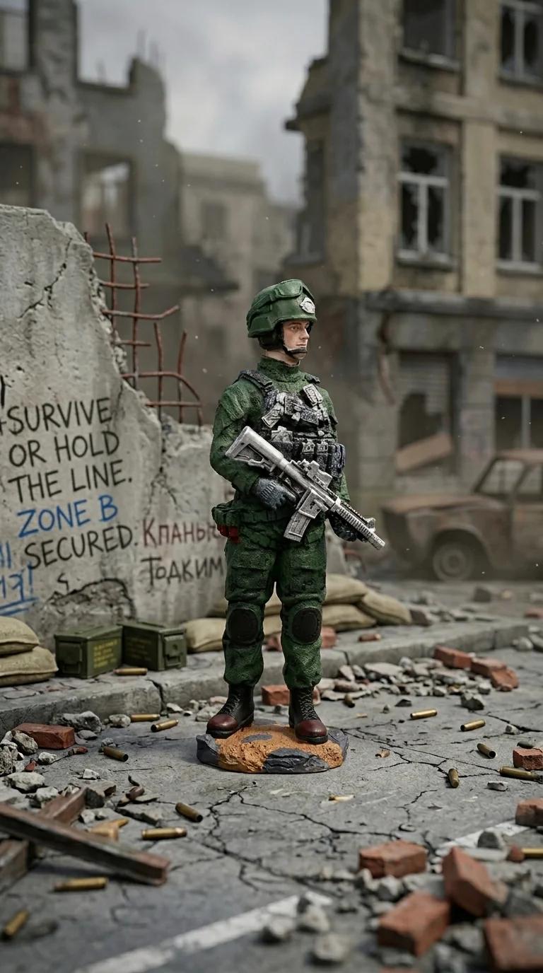 MH Decors Elegant Soldier Action Figure Showpiece for Desk, Shelf, and Collection