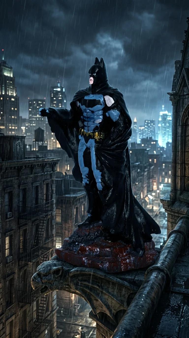 MH Decors Elegant Batman Standing Toy Figure for Office, Living Room, and Display