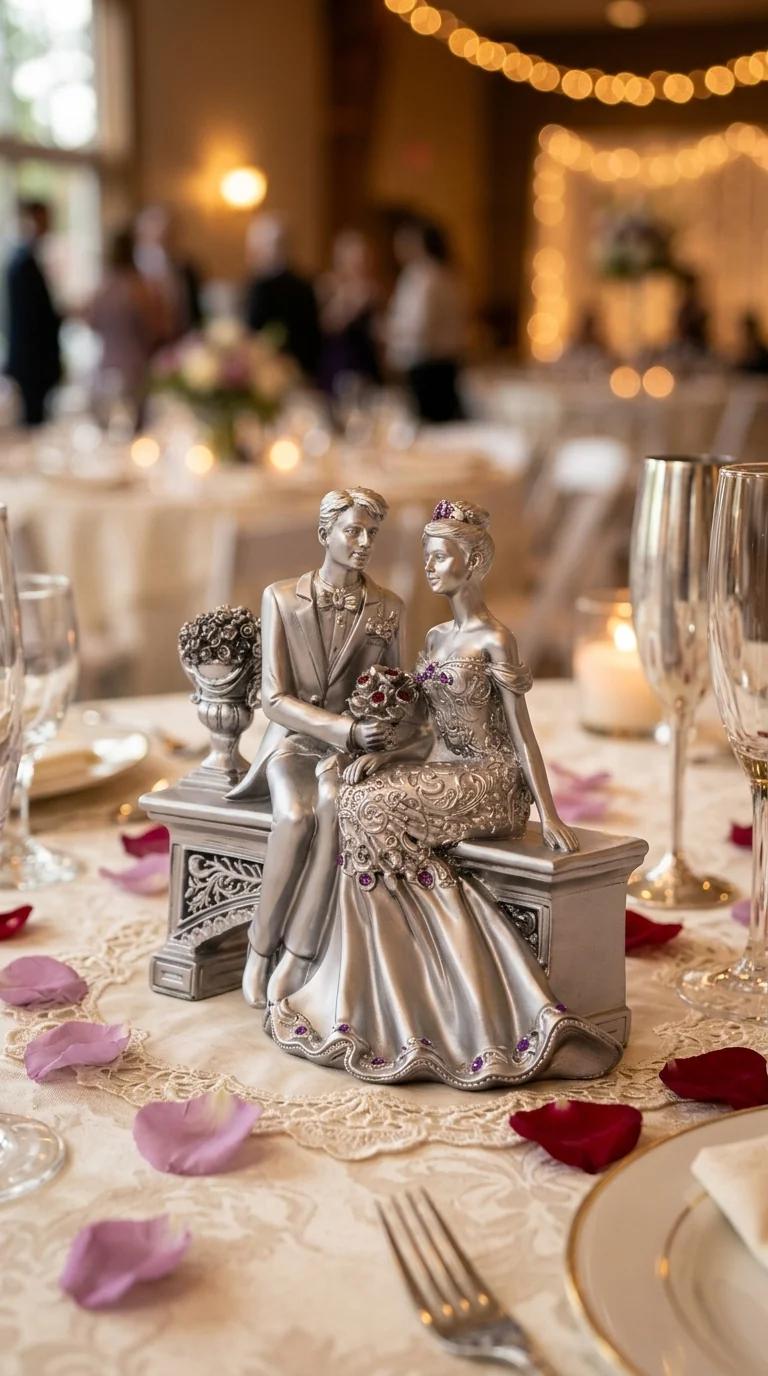 MH Decors Elegant Love Couple Figurine Showpiece for Tabletop, Home, and Gifting