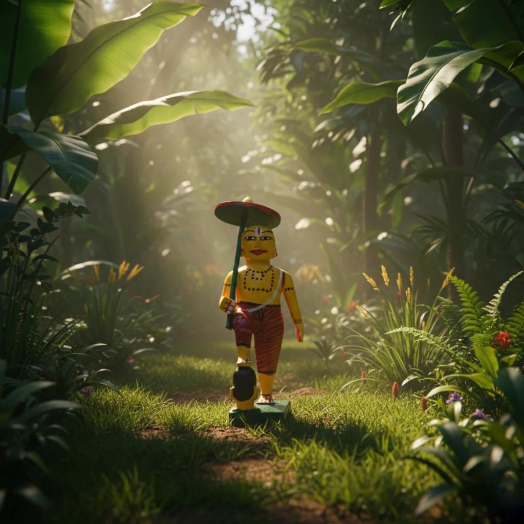 VPH Gift Store Kondapalli Wooden Lord Vishnu Dasavatharam Set of 10 for Home Decor