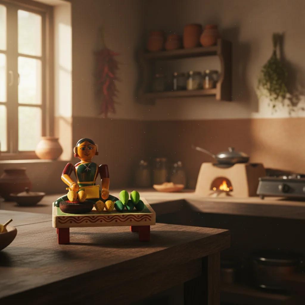 VPH Gift Store Kondapalli Wooden Village Women Selling Sweetcorn Handcrafted Toys for Home