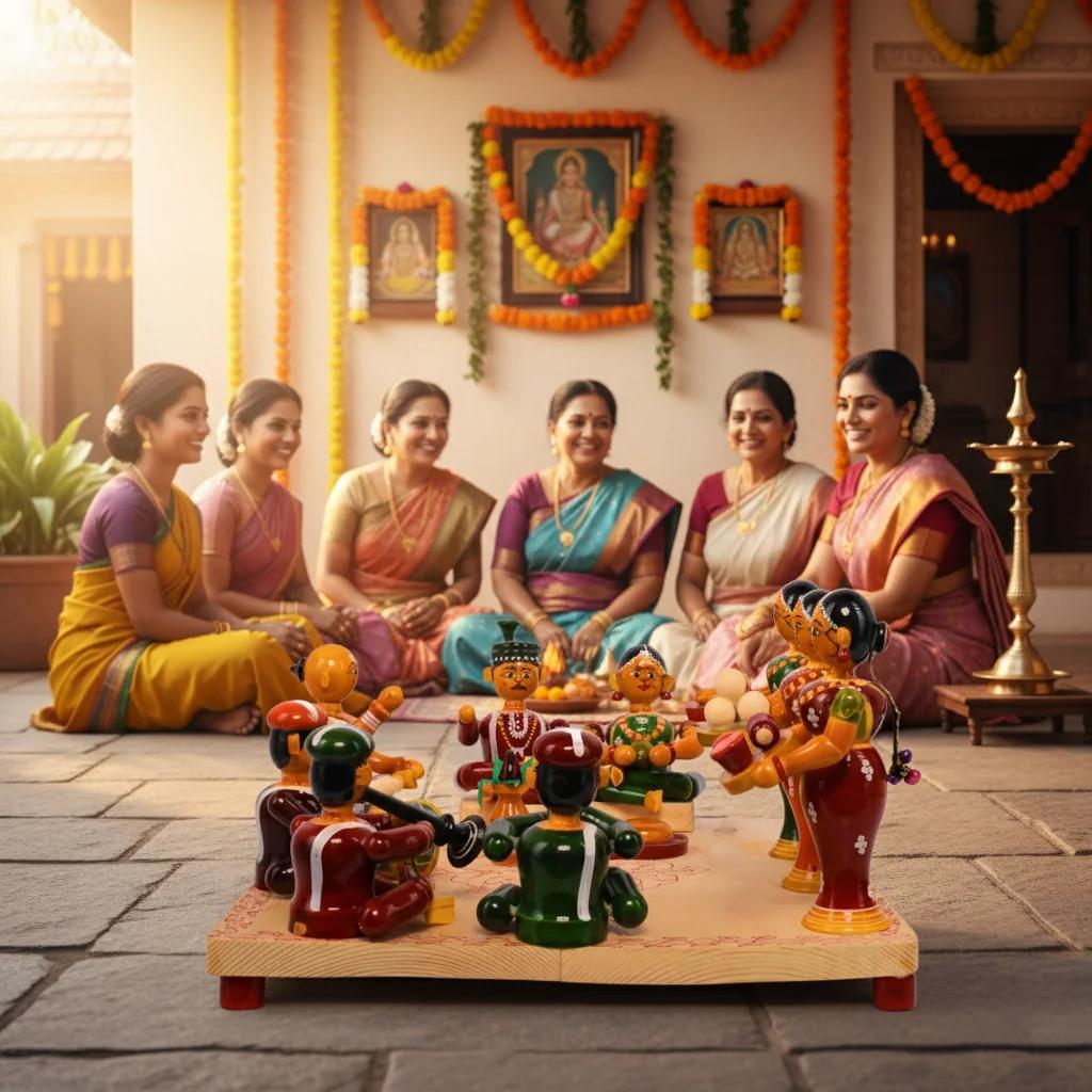 MH Decors Kondapalli Wooden Pelli Mandapam Decorative Figurines Hand Made for Home