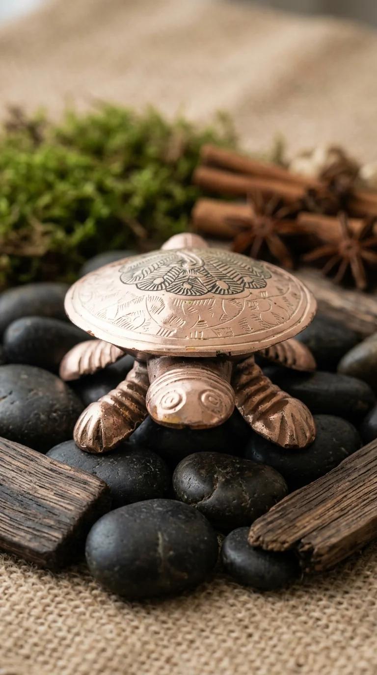 MH Decors Handcrafted Silver Plated Turtle Jewelry Box for Home and Office