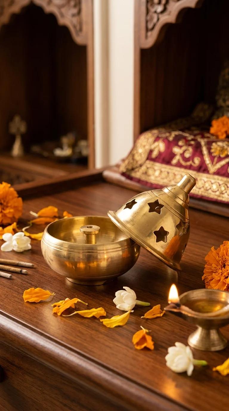 Value Gifts Traditional Brass Akhand Jyoti Lamp for Home and Temple Decor